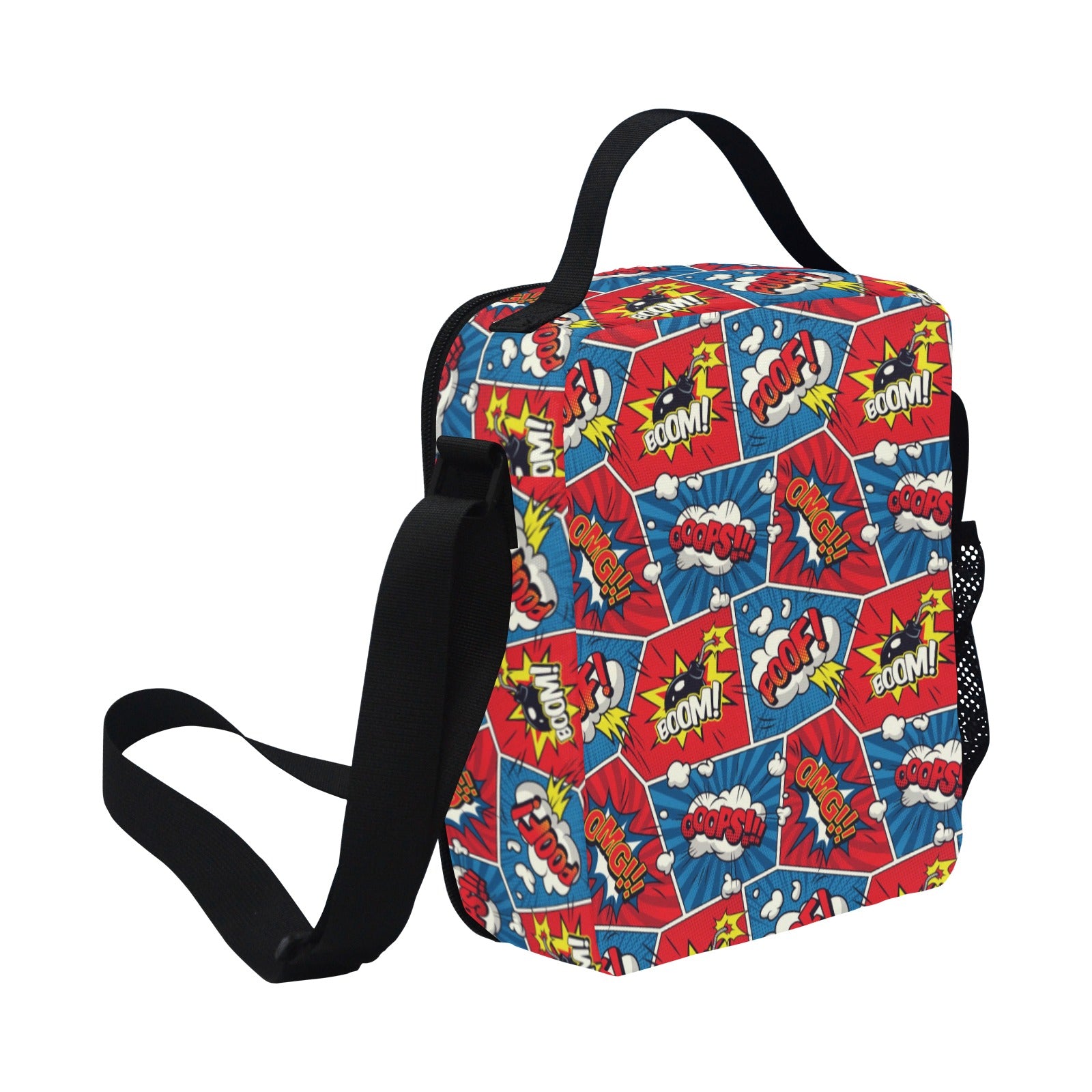 Comic Book Pop - Crossbody Lunch Bag for Kids Kids Crossbody Lunch Bag