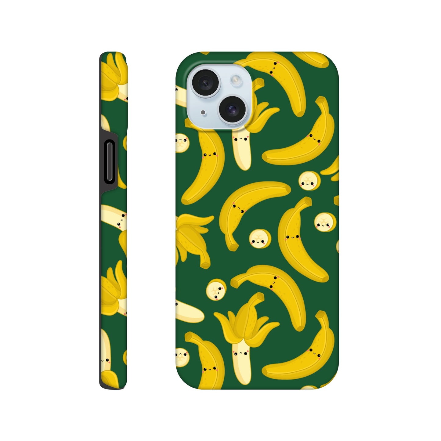 Happy Bananas - Phone Tough Case iPhone 15 Plus Phone Case food Globally Fulfilled