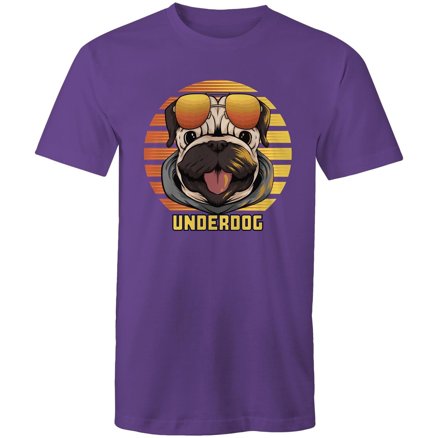 Underdog - Mens T-Shirt Purple Mens T-shirt animal