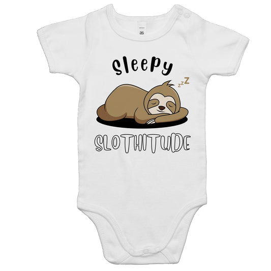 Sleepy Slothitude, Sloth - Baby Bodysuit