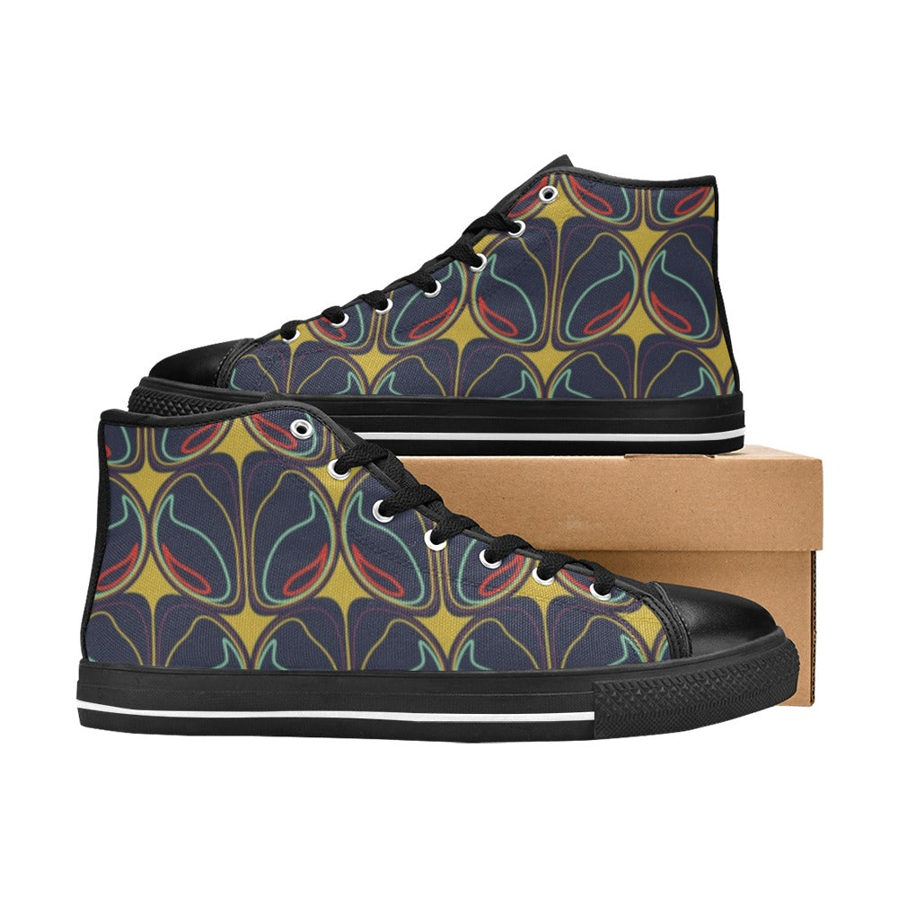 Layered - Women's High Top Canvas Shoes