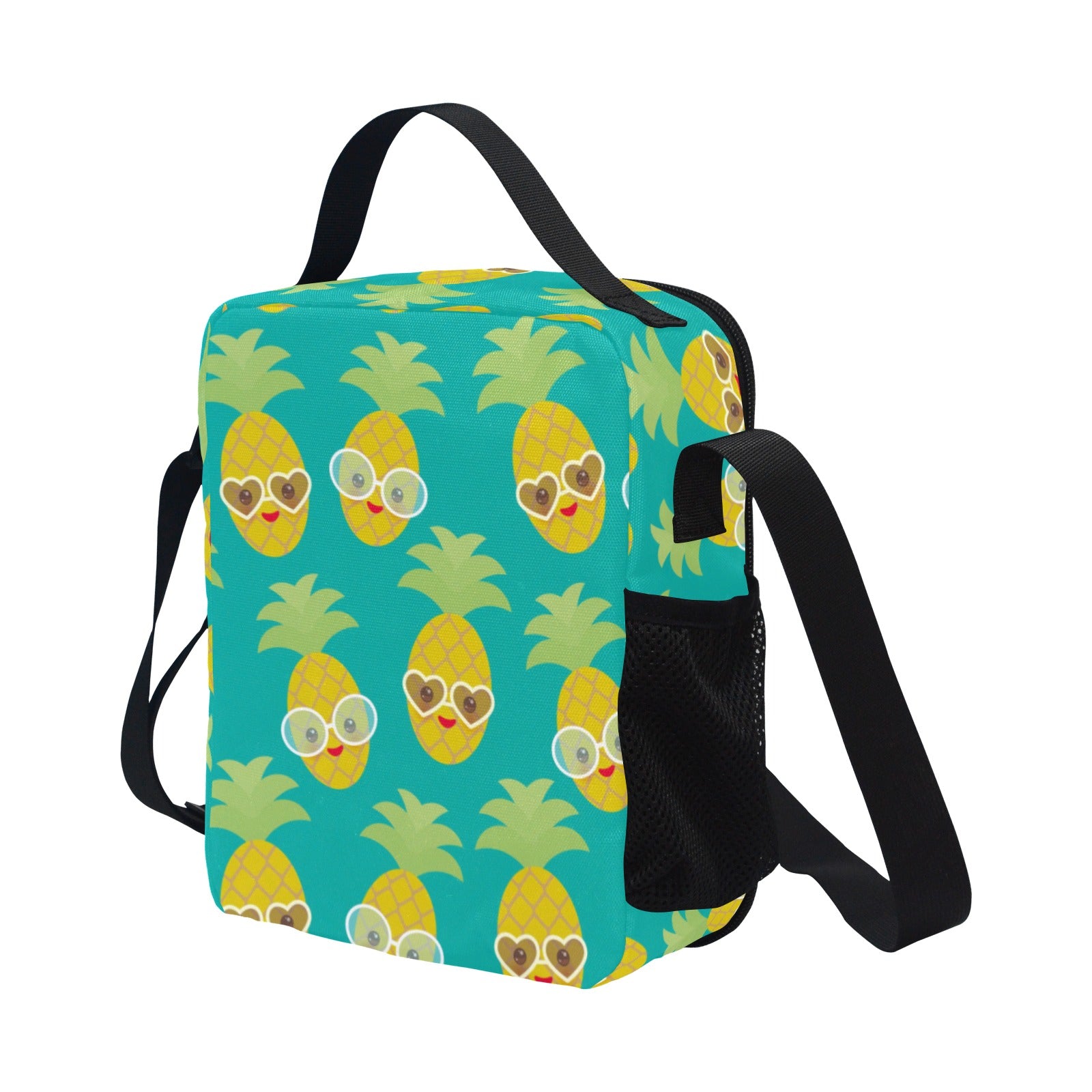 Pineapples With Glasses - Crossbody Lunch Bag for Kids Kids Crossbody Lunch Bag