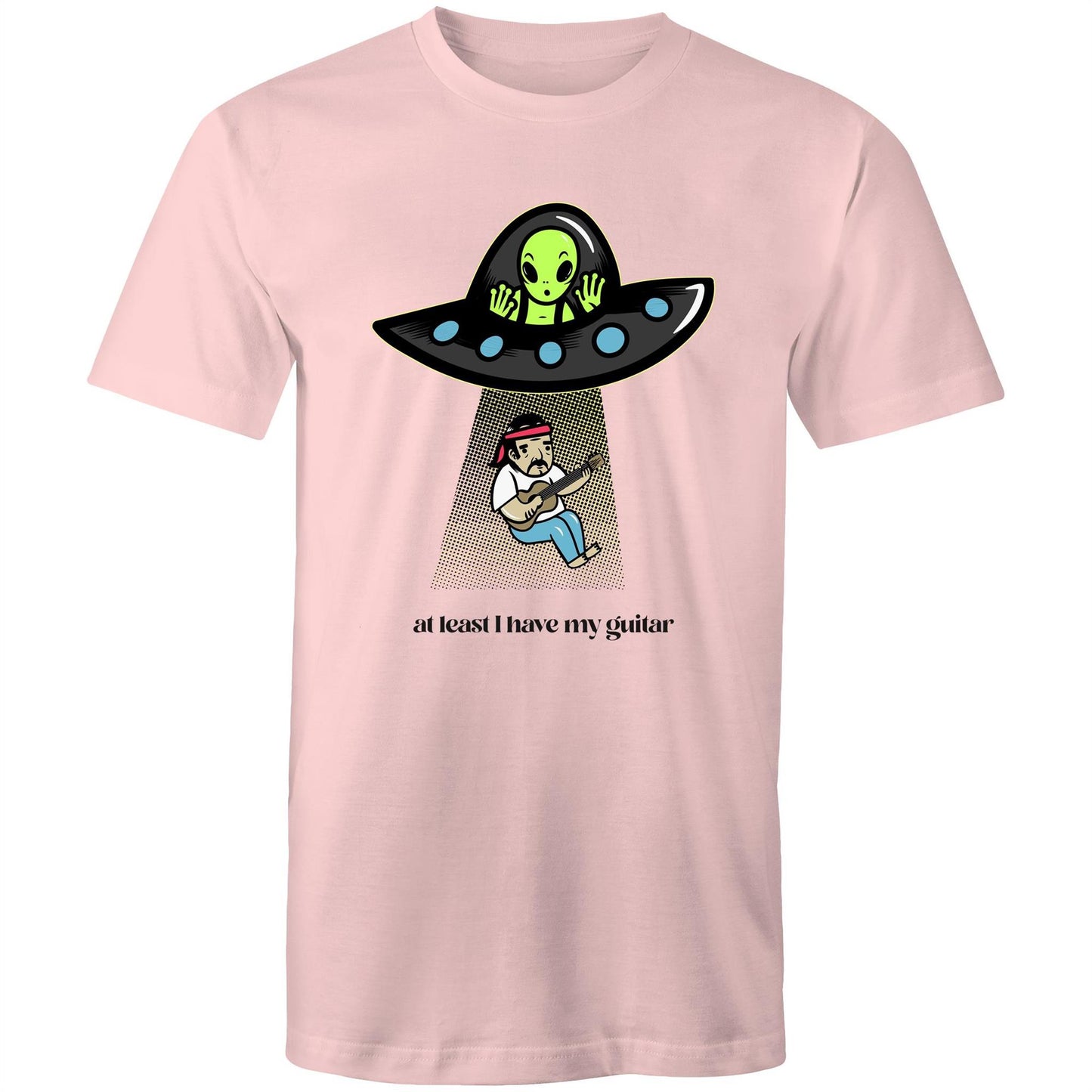 Alien Abduction, At Least I Have My Guitar - Mens T-Shirt