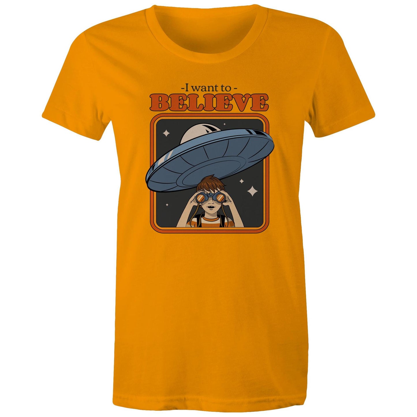 I Want To Believe, UFO - Womens T-shirt