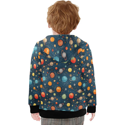 Galaxy - Junior Boys Zip Up Hoodie