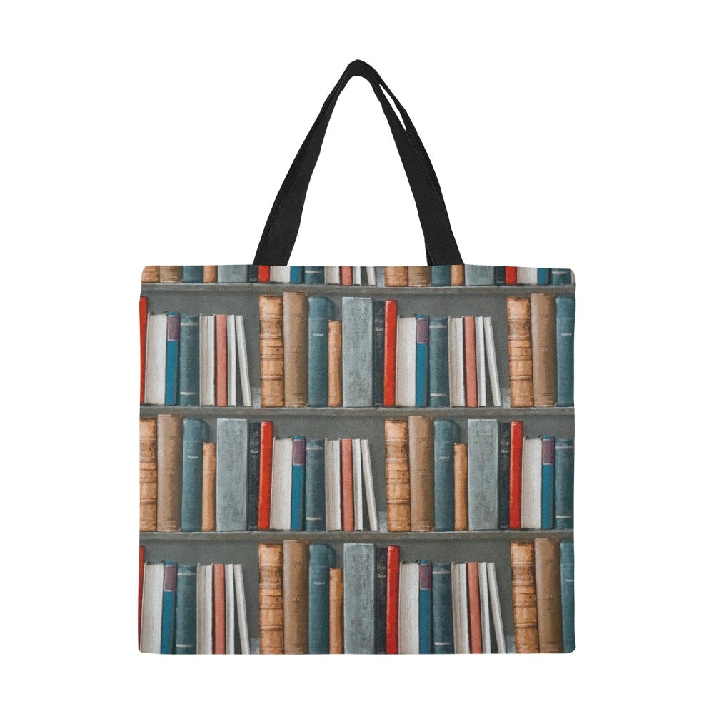 Books - Full Print Canvas Tote Bag Full Print Canvas Tote Bag