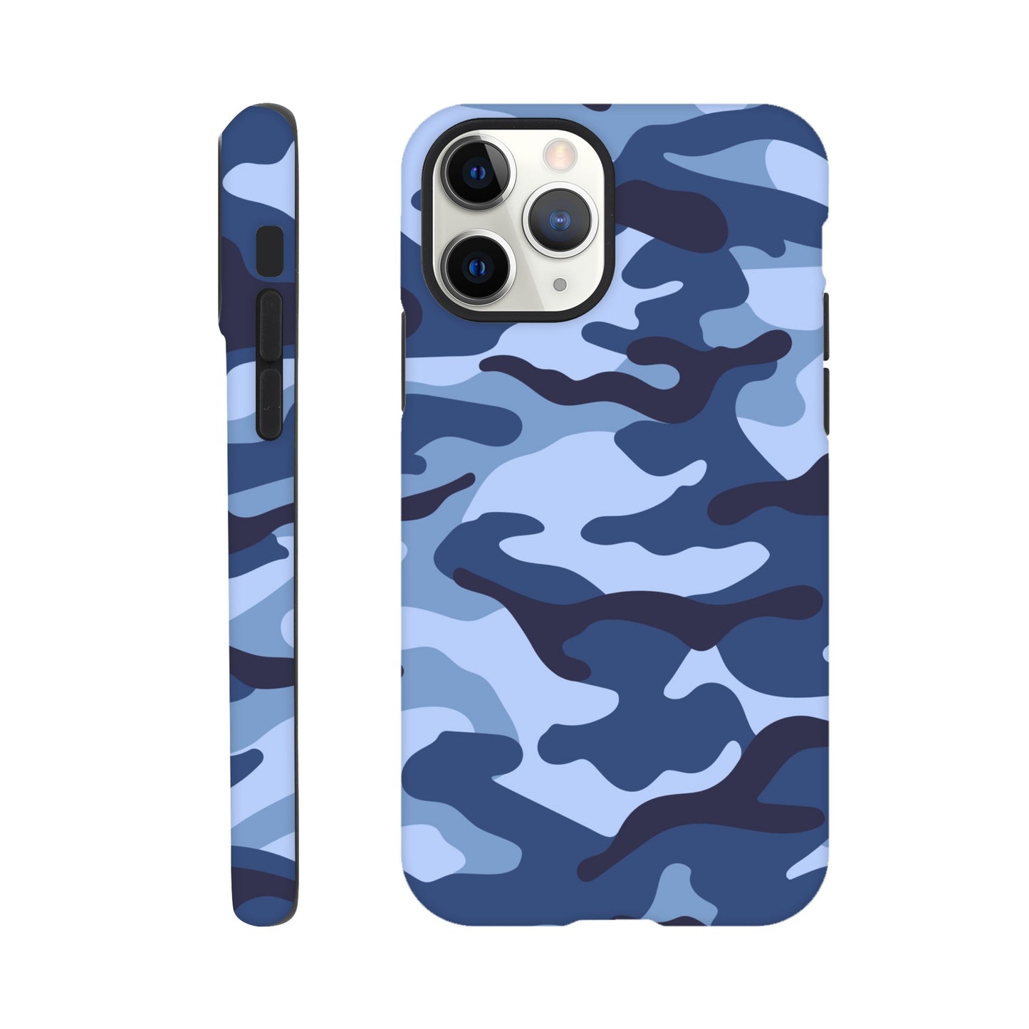 Blue Camouflage - Phone Tough Case iPhone 11 Pro Phone Case Globally Fulfilled