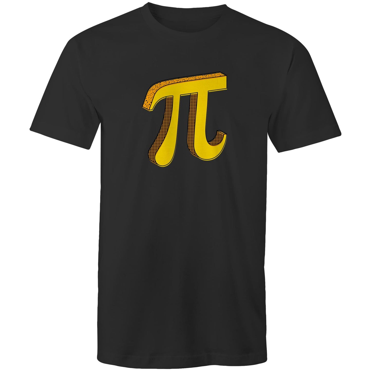 Pi - Mens T-Shirt Black Mens T-shirt Printed In Australia Science