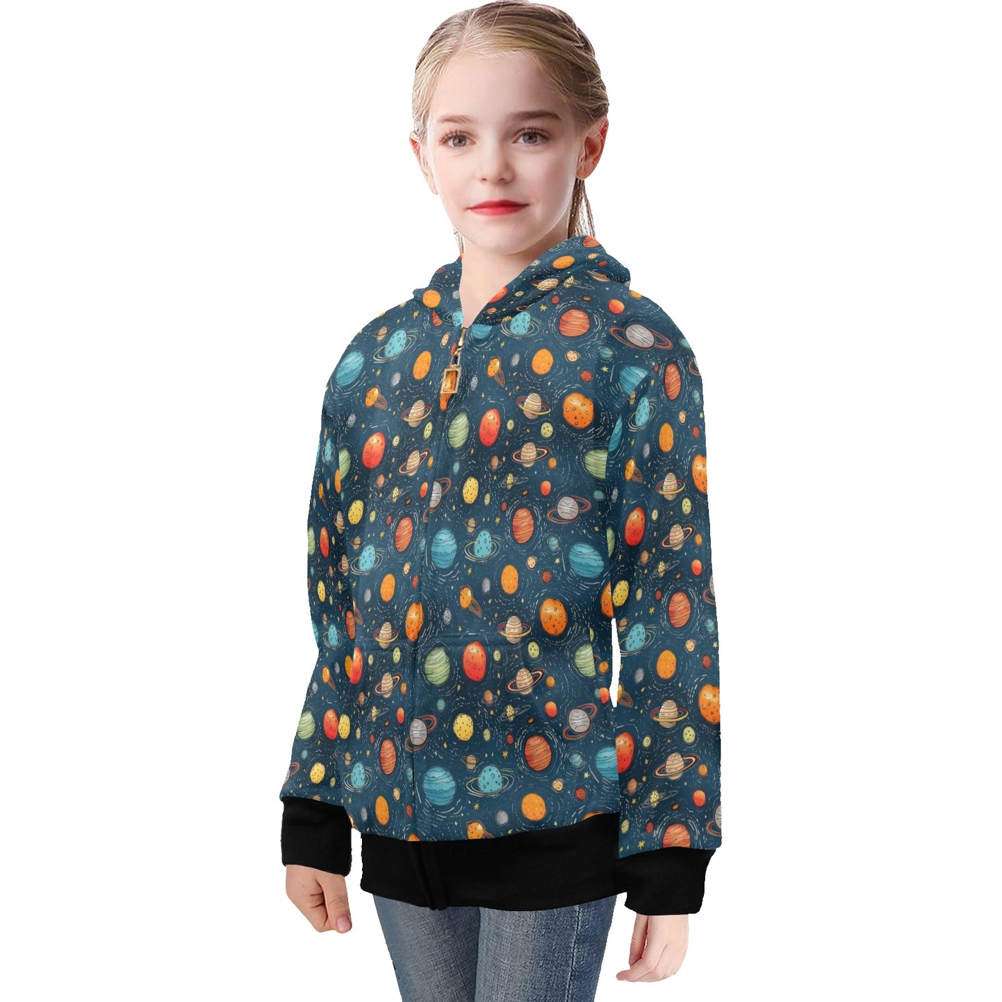 Galaxy - Senior Girls Zip Up Hoodie