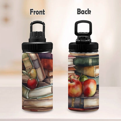 Watercolour Books - Kids Water Bottle with Chug Lid (12 oz)