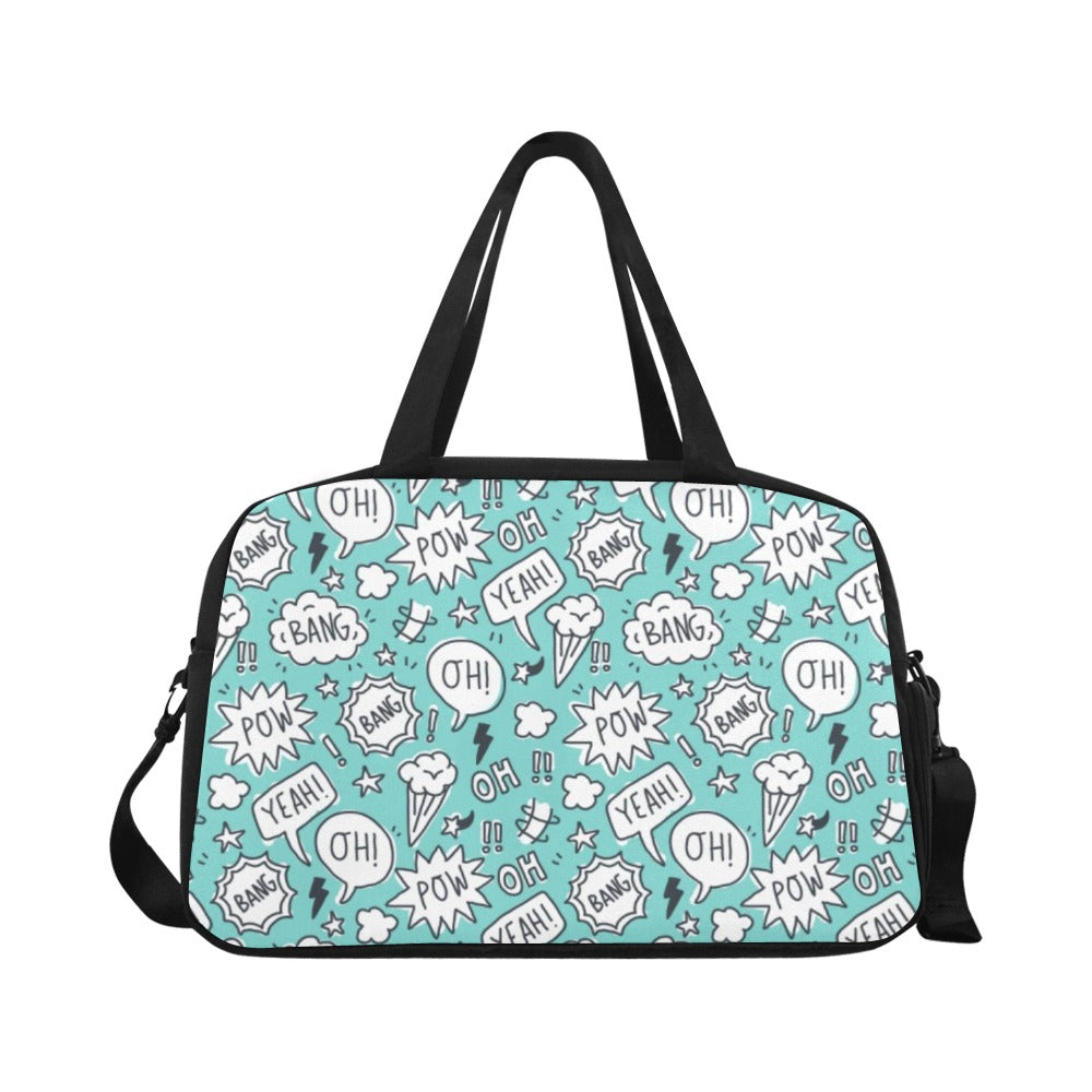 Comic Book Speech Bubbles - Gym Bag Gym Bag Printed Offshore