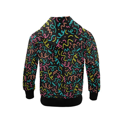 Squiggle Time - Senior Boys Zip Up Hoodie