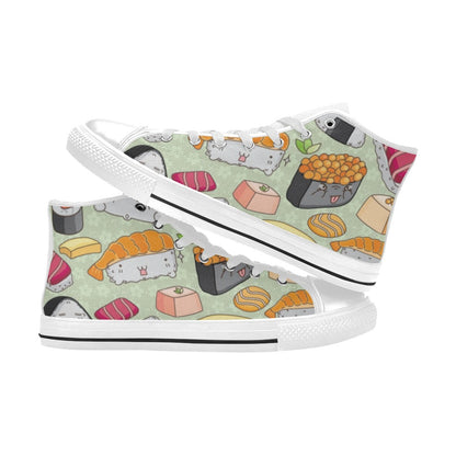 Sushi - Women's High Top Canvas Shoes