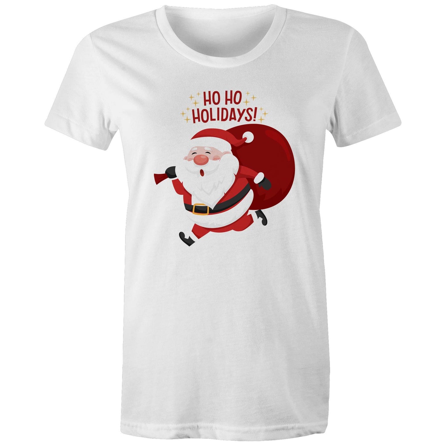 Santa, Ho Ho Holidays - Womens T-shirt