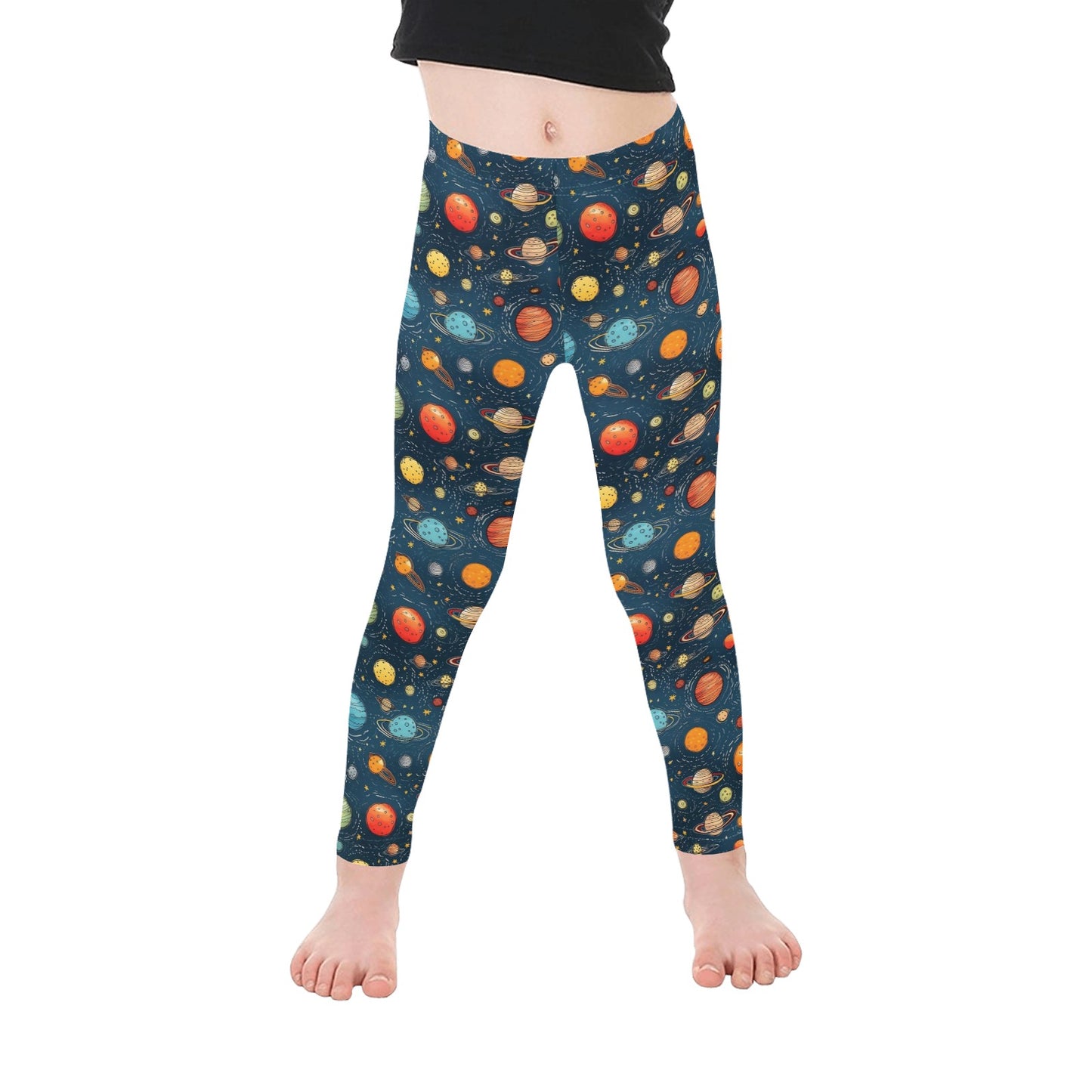 Galaxy - Kid's Ankle Length Leggings