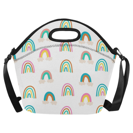 Cloud Rainbows - Neoprene Lunch Bag/Large Neoprene Lunch Bag/Large Printed Offshore