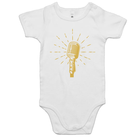 Retro Microphone - Baby Bodysuit
