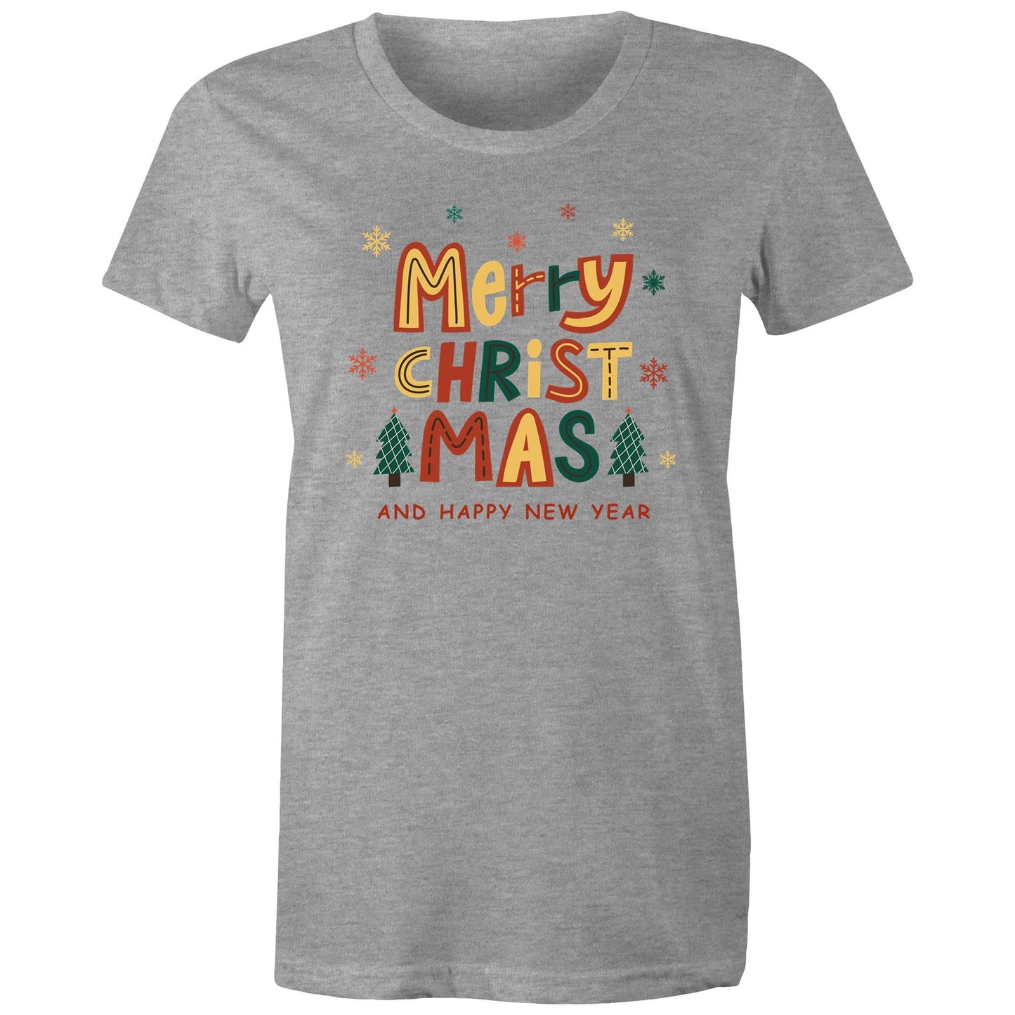 Merry Christmas And Happy New Year - Womens T-shirt