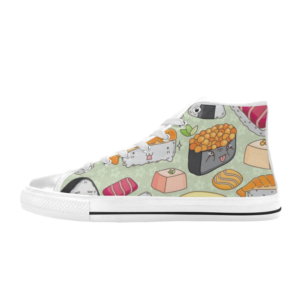 Sushi - Men's High Top Canvas Shoes