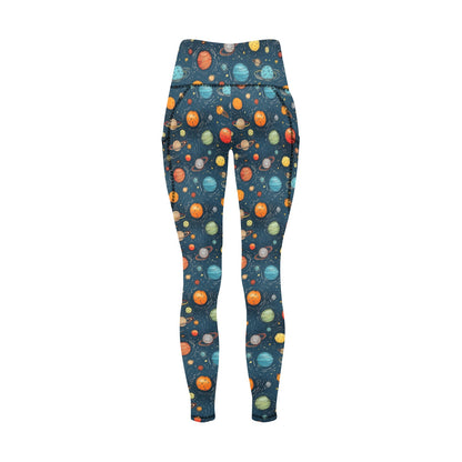 Galaxy - Women's All Over Print Leggings with Pockets