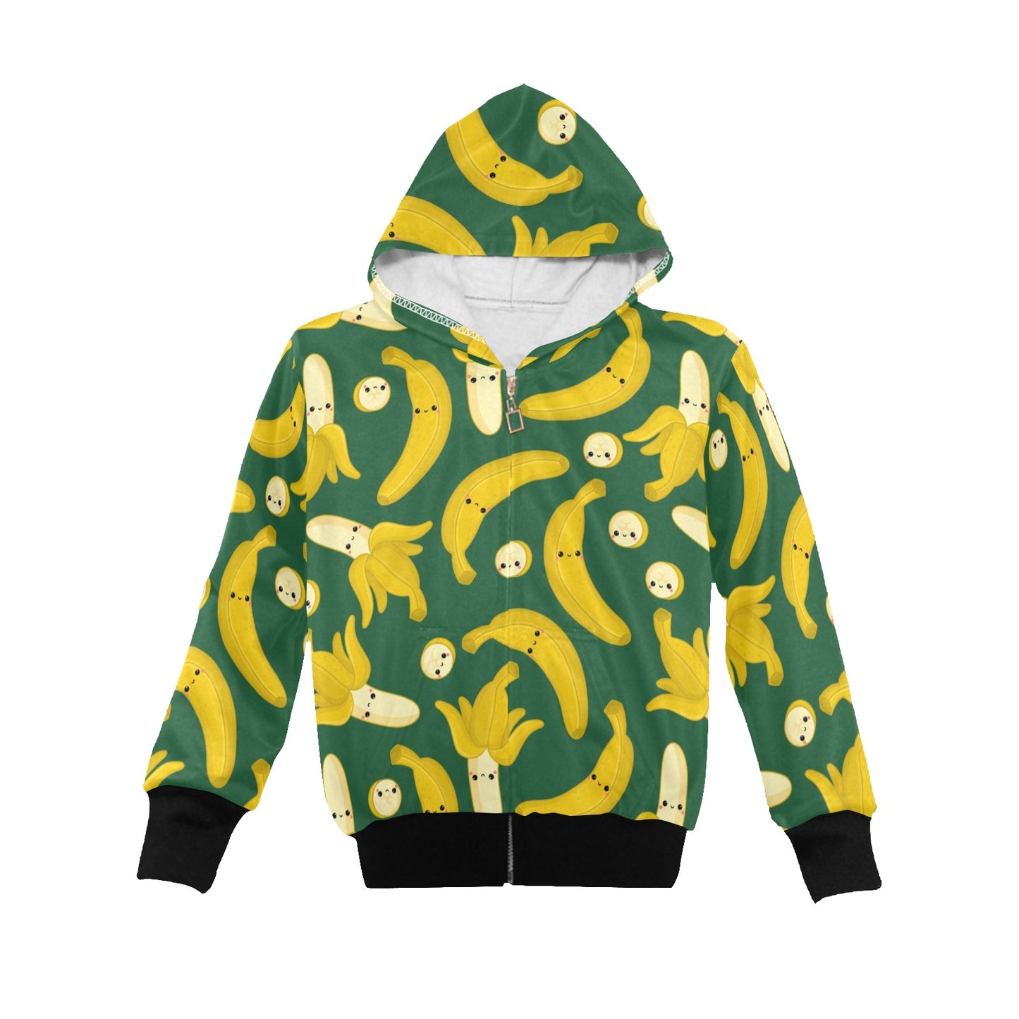 Happy Bananas - Senior Boys Zip Up Hoodie