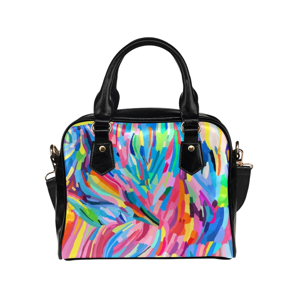 Brushstrokes - Shoulder Handbag