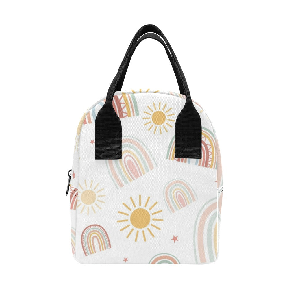 Pastel Rainbows - Zipper Lunch Bag