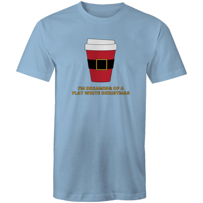 I'm Dreaming Of A Flat White Christmas, Coffee - Mens T-Shirt