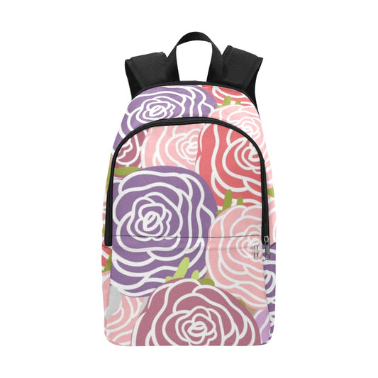 Abstract Roses - Fabric Backpack for Adult Adult Casual Backpack Plants