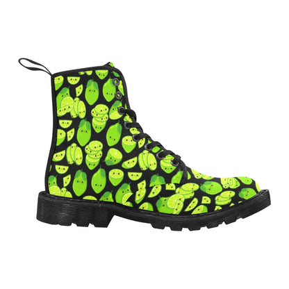 Cute Limes - Martin Boots for Men (Black)