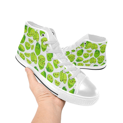 Cute Limes - Women's High Top Canvas Shoes