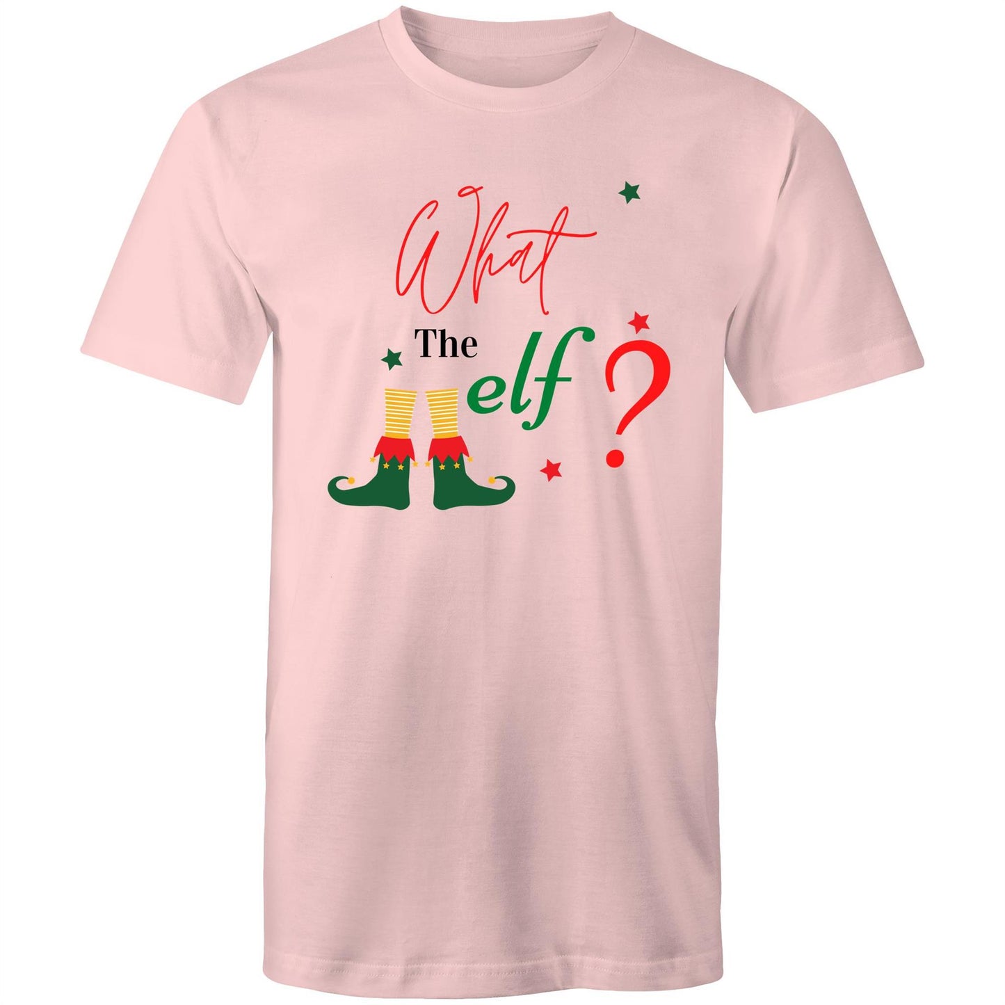 What The Elf? - Mens T-Shirt Pink Christmas Mens T-shirt Merry Christmas