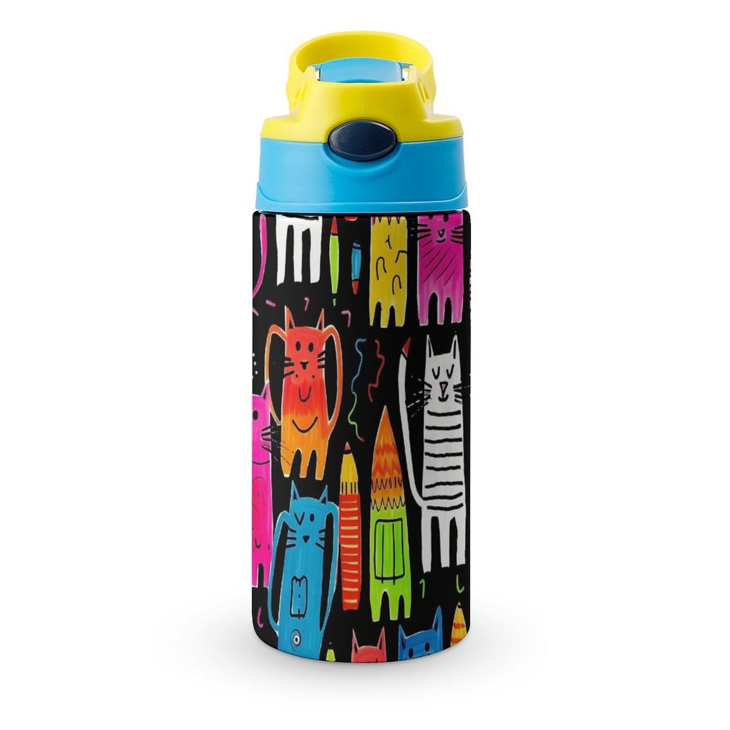 Crazy Cats - Kids Drink Bottle