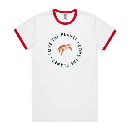 Love The Planet, Turtle - Staple Ringer Tee