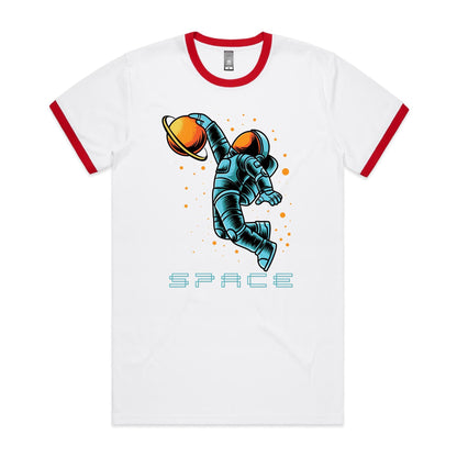 Astronaut Basketball - Staple Ringer Tee