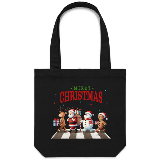 Fab Four, Merry Christmas - Canvas Tote Bag