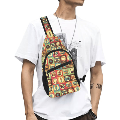 Retro Life - Chest Bag With Full Print