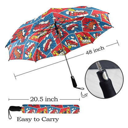 Comic Book Pop - Semi-Automatic Foldable Umbrella Semi-Automatic Foldable Umbrella