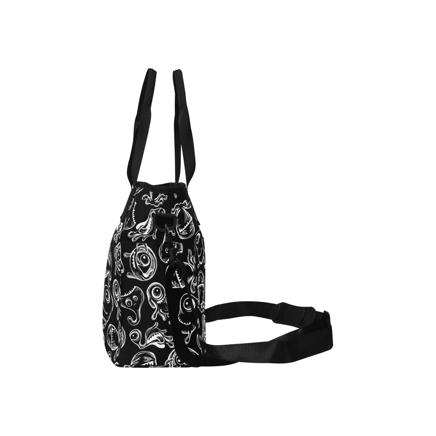 Monsters In Black And White - Tote Bag with Shoulder Strap