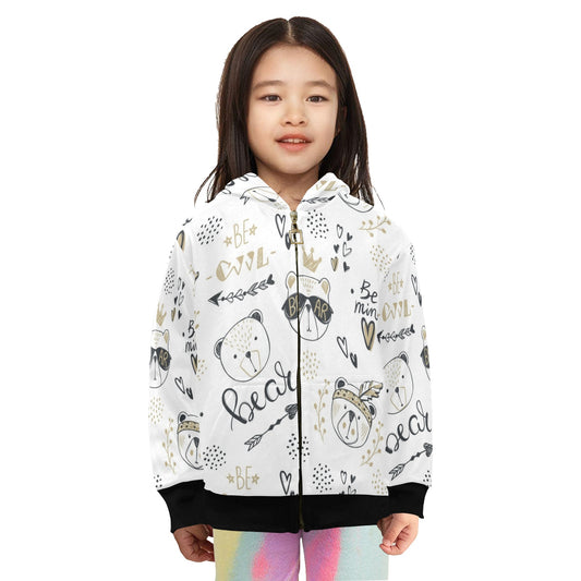 Bears - Junior Girls Zip Up Hoodie