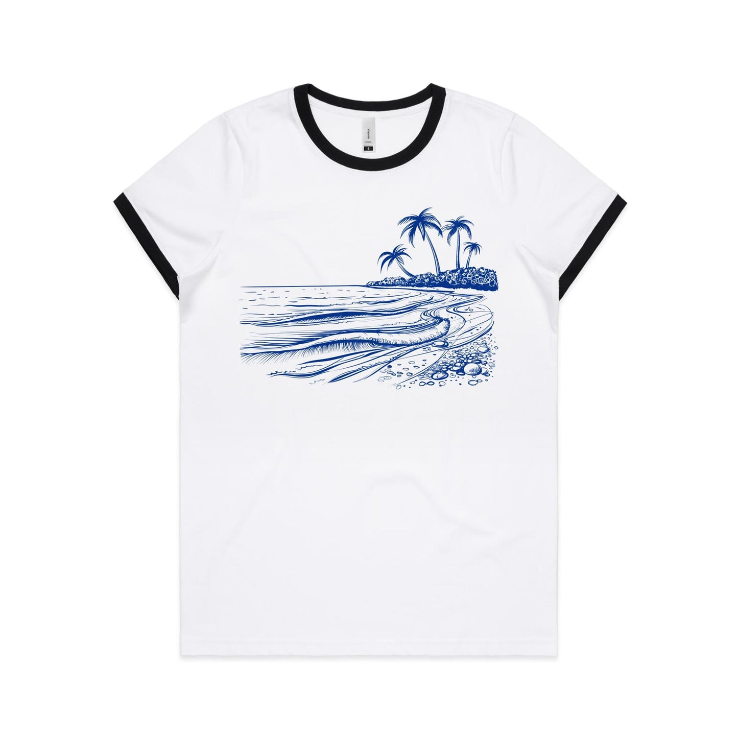 Surf Beach - Women's Ringer Tee