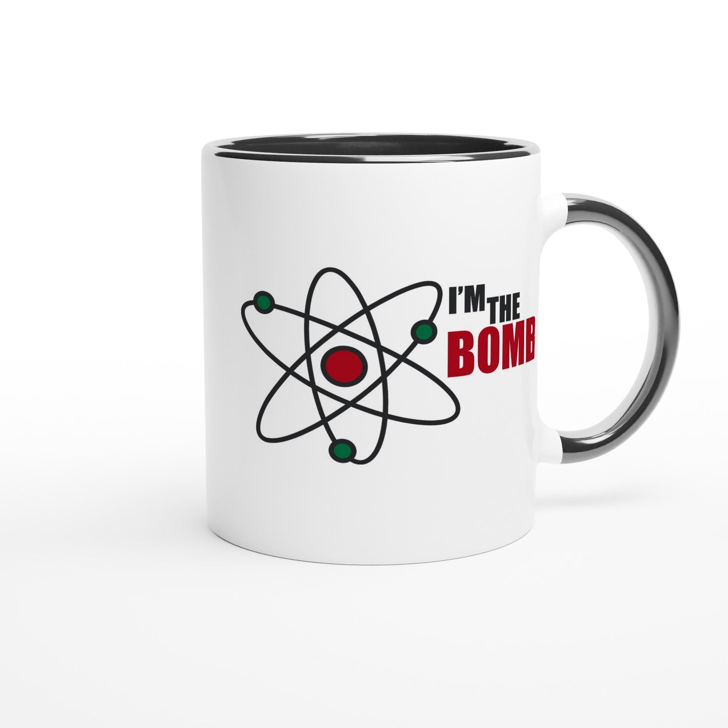 I'm The Bomb, Atom - White 11oz Ceramic Mug with Colour Inside Colour 11oz Mug Globally Fulfilled Science