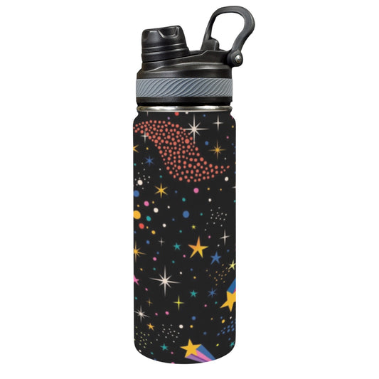 Colourful Space - Insulated Water Bottle with Dual-Use Lid (18oz) Insulated Water Bottle with Dual-Use Lid (18oz) Printed Offshore