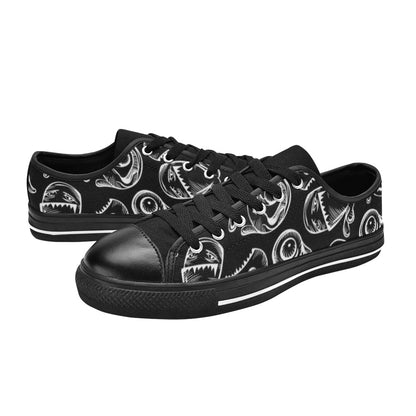 Monsters In Black And White - Men's Classic Canvas Shoes