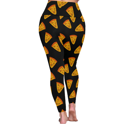 Pizzas - Womens High Waist Leggings (Sizes 16-22)