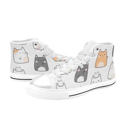 Cats - Women's High Top Canvas Shoes