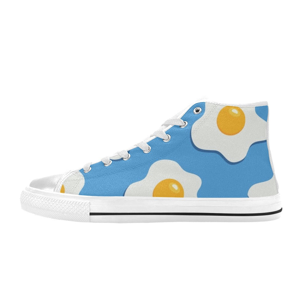 Fried Eggs - Men's High Top Canvas Shoes