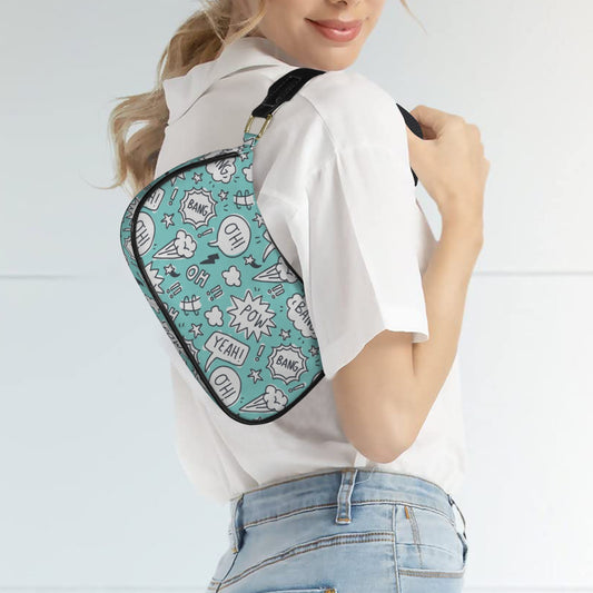 Comic Book Speech Bubbles - Small Shoulder Bag