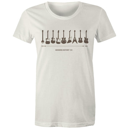 Guitar Timeline - Womens T-shirt