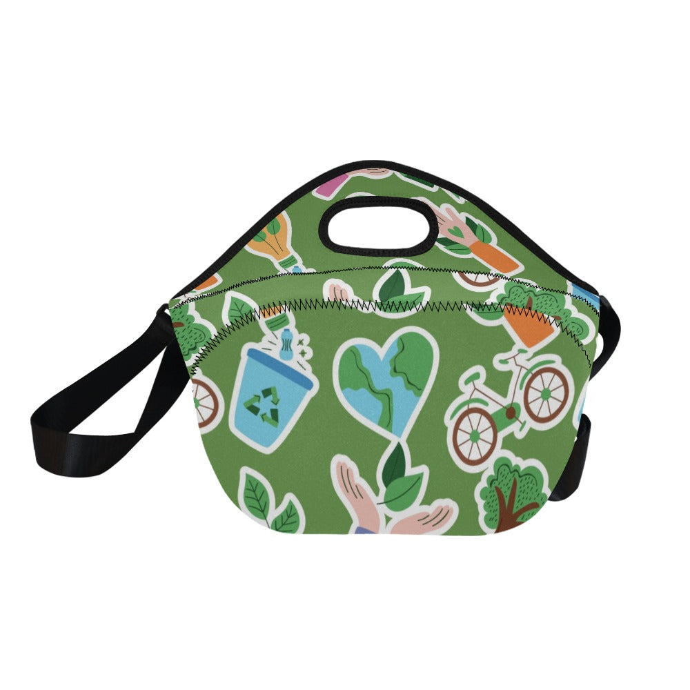 Earth Stickers - Neoprene Lunch Bag/Large Neoprene Lunch Bag/Large